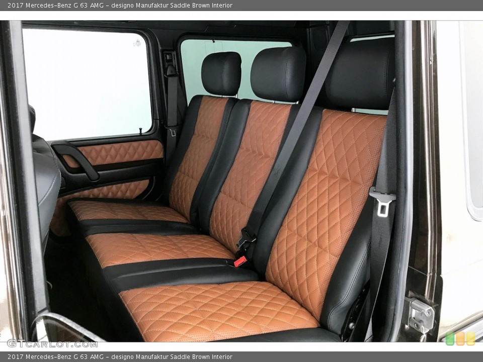 designo Manufaktur Saddle Brown Interior Rear Seat for the 2017 Mercedes-Benz G 63 AMG #138306935