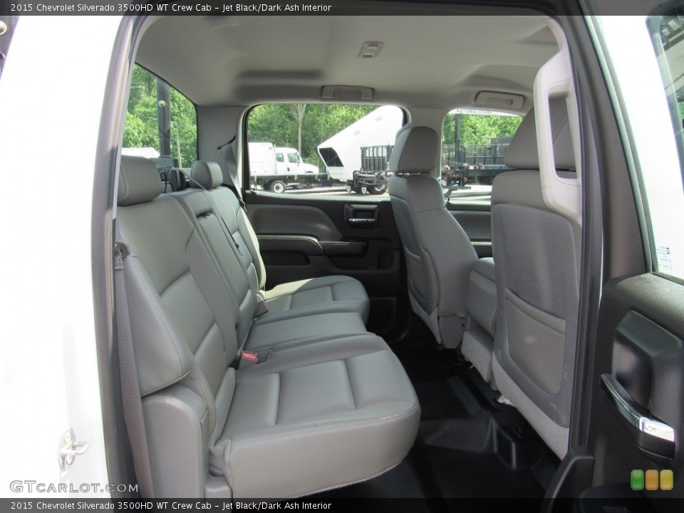 Jet Black/Dark Ash Interior Rear Seat for the 2015 Chevrolet Silverado 3500HD WT Crew Cab #138308890
