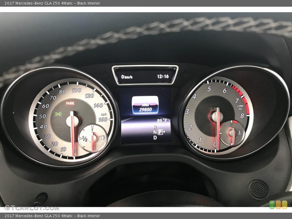 Black Interior Gauges for the 2017 Mercedes-Benz GLA 250 4Matic #138309652