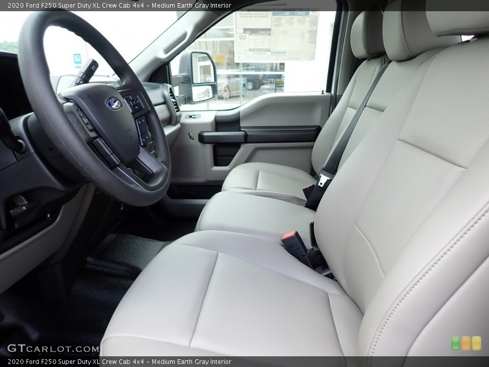Medium Earth Gray 2020 Ford F250 Super Duty Interiors
