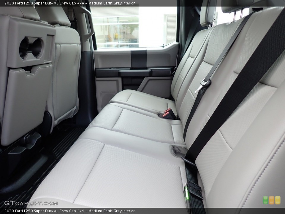 Medium Earth Gray Interior Rear Seat for the 2020 Ford F250 Super Duty XL Crew Cab 4x4 #138309762