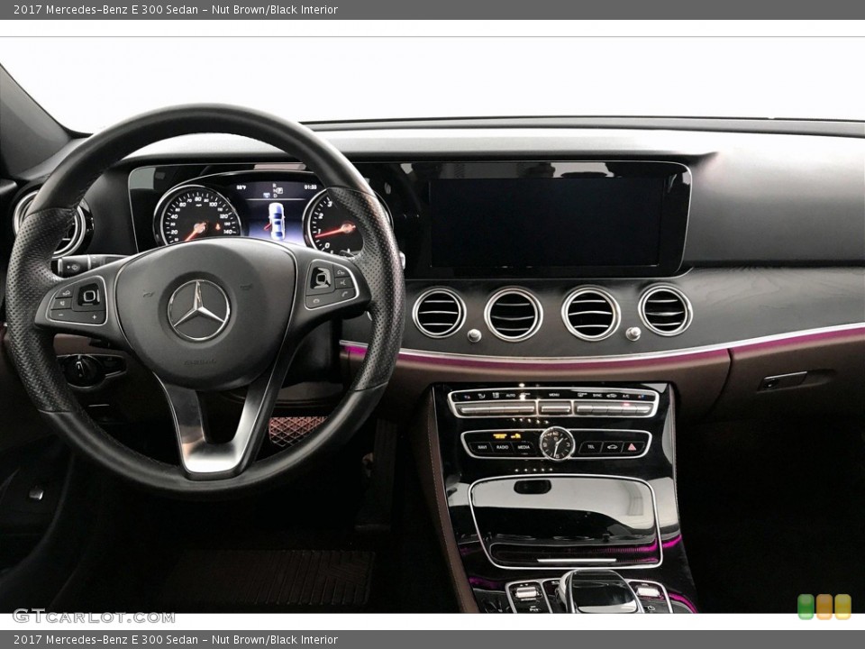 Nut Brown/Black Interior Dashboard for the 2017 Mercedes-Benz E 300 Sedan #138312748