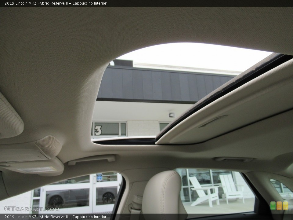 Cappuccino Interior Sunroof for the 2019 Lincoln MKZ Hybrid Reserve II #138313963