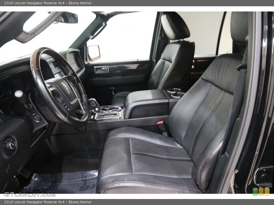 Ebony Interior Front Seat for the 2016 Lincoln Navigator Reserve 4x4 #138317554