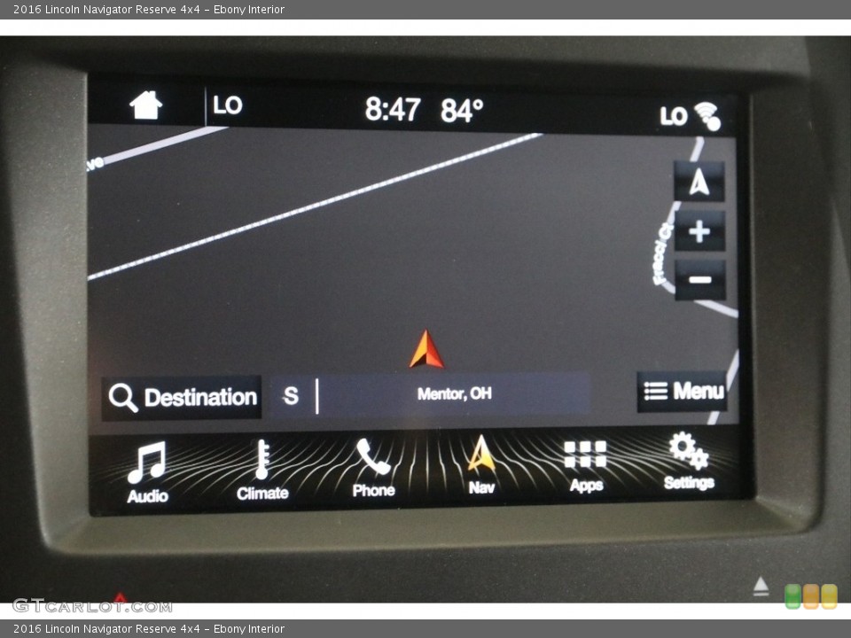 Ebony Interior Navigation for the 2016 Lincoln Navigator Reserve 4x4 #138317623