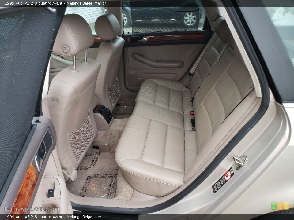 Melange Beige Interior Rear Seat for the 1999 Audi A6 2.8 quattro Avant #138318121