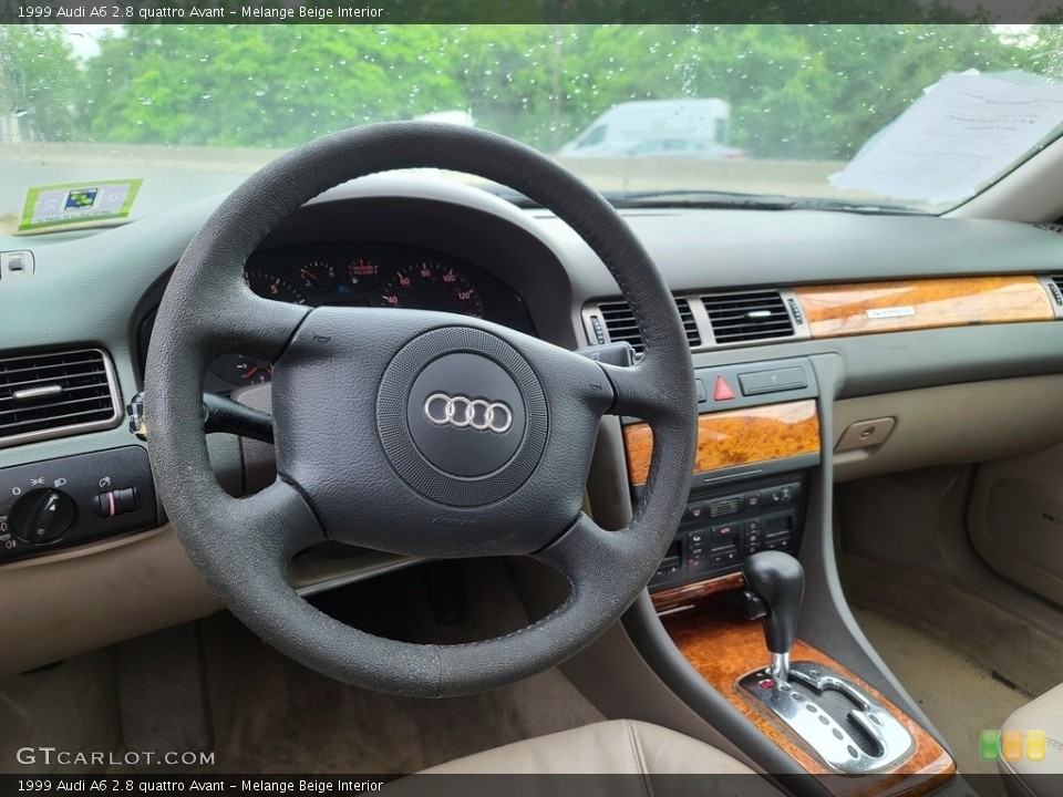 Melange Beige Interior Steering Wheel for the 1999 Audi A6 2.8 quattro Avant #138318178