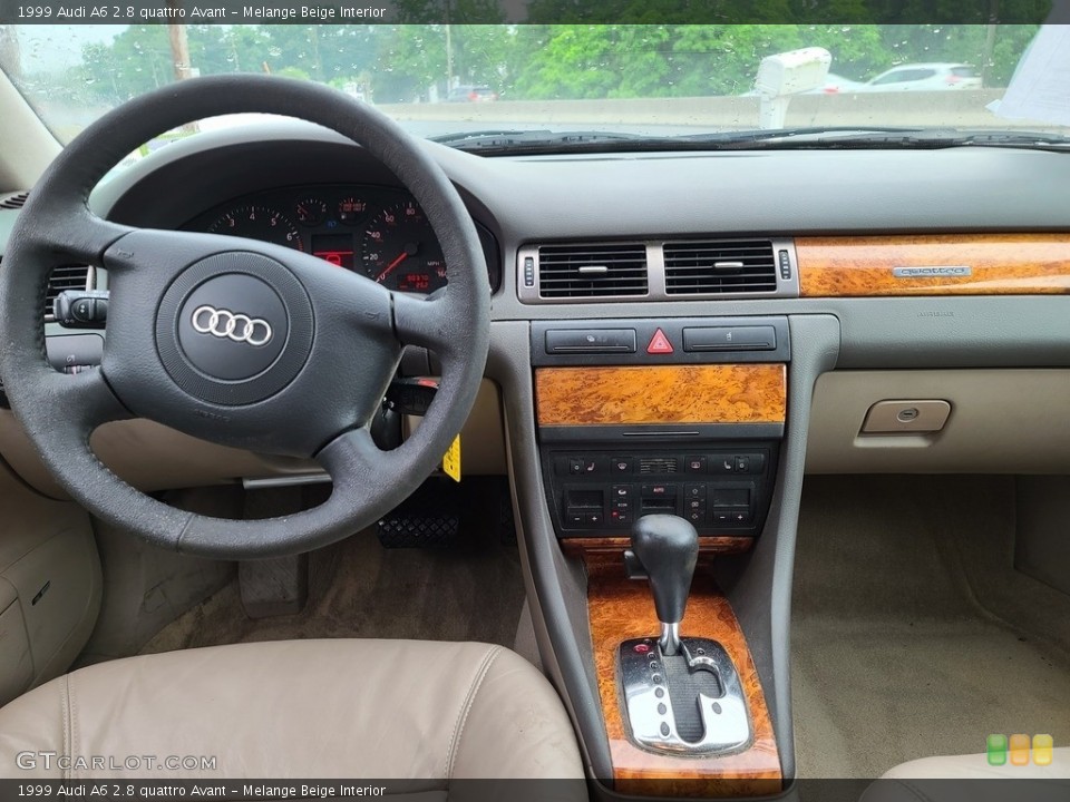 Melange Beige Interior Controls for the 1999 Audi A6 2.8 quattro Avant #138318190