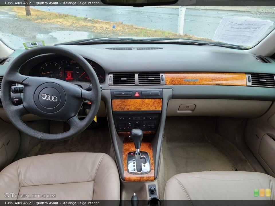 Melange Beige Interior Dashboard for the 1999 Audi A6 2.8 quattro Avant #138318204