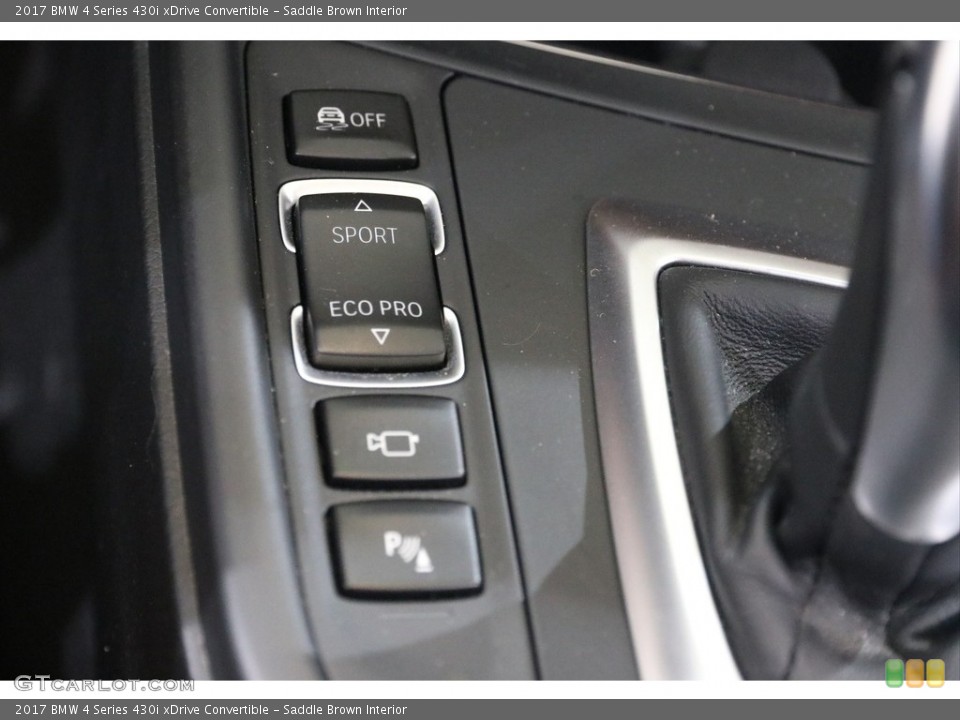 Saddle Brown Interior Controls for the 2017 BMW 4 Series 430i xDrive Convertible #138319108