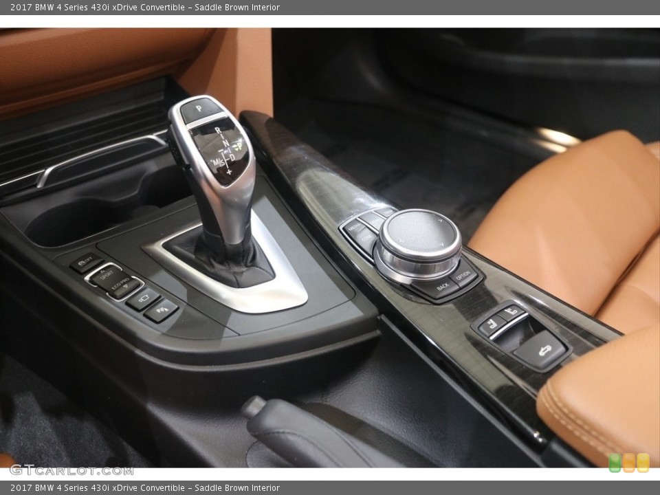 Saddle Brown Interior Transmission for the 2017 BMW 4 Series 430i xDrive Convertible #138319114