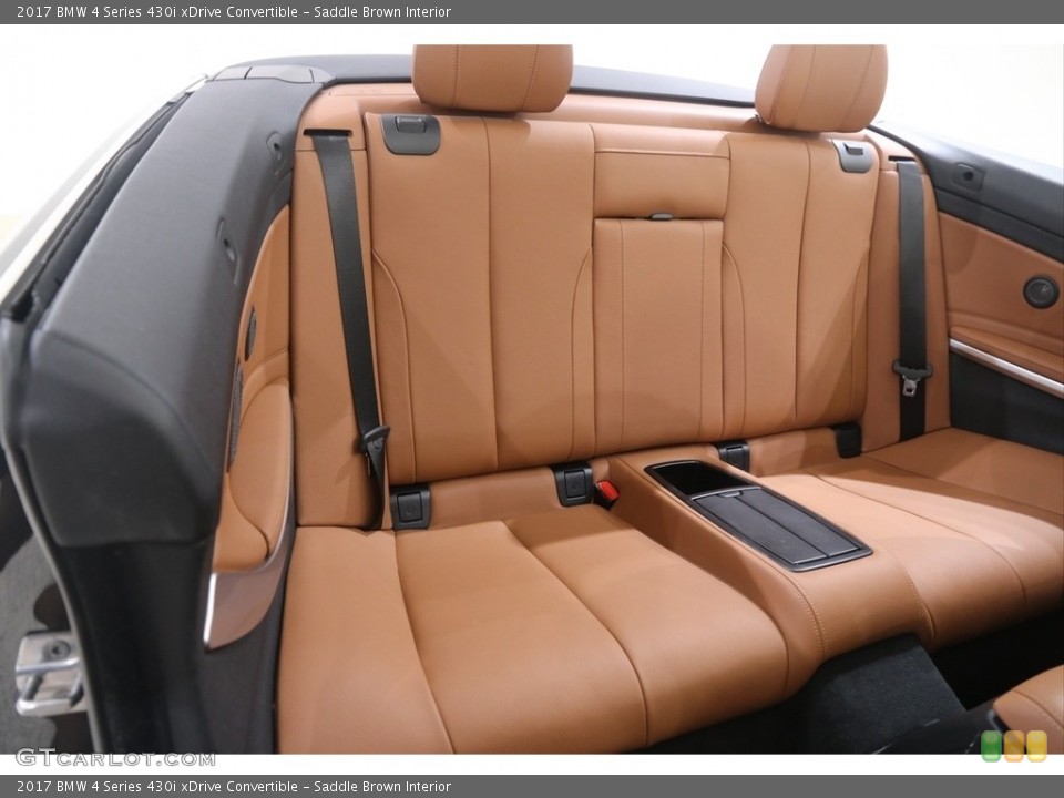 Saddle Brown Interior Rear Seat for the 2017 BMW 4 Series 430i xDrive Convertible #138319126