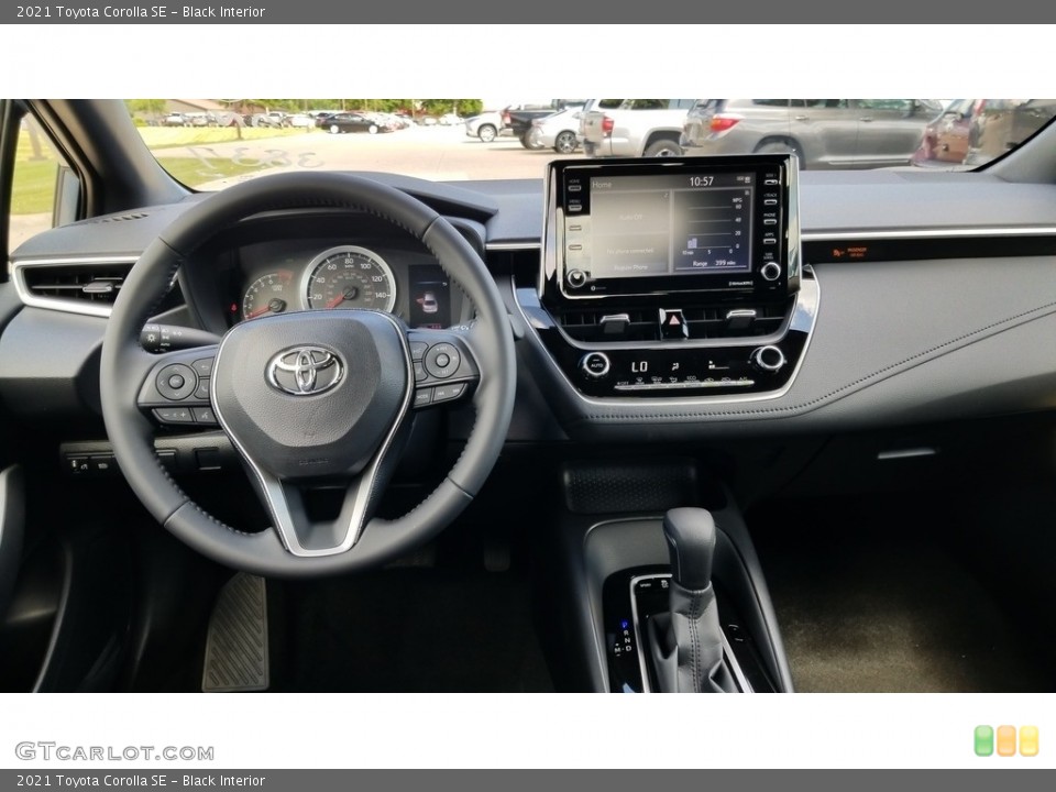 Black Interior Dashboard for the 2021 Toyota Corolla SE #138321648