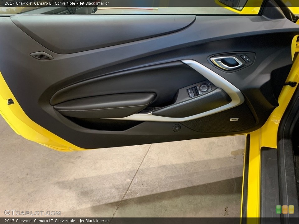 Jet Black Interior Door Panel for the 2017 Chevrolet Camaro LT Convertible #138325524