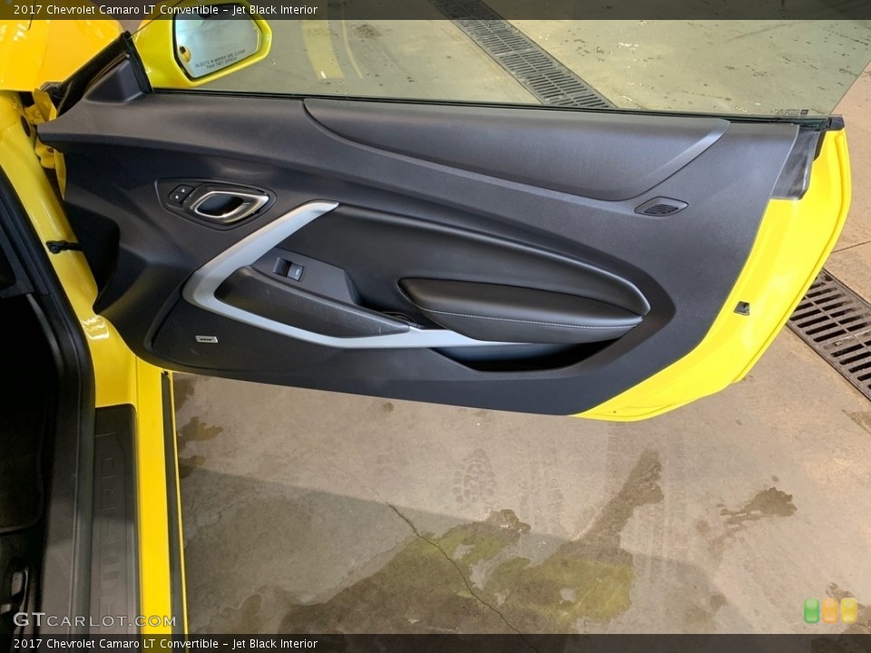 Jet Black Interior Door Panel for the 2017 Chevrolet Camaro LT Convertible #138325572