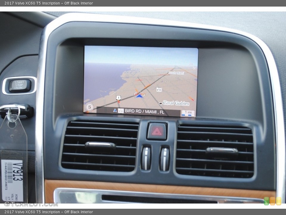 Off Black Interior Navigation for the 2017 Volvo XC60 T5 Inscription #138326079