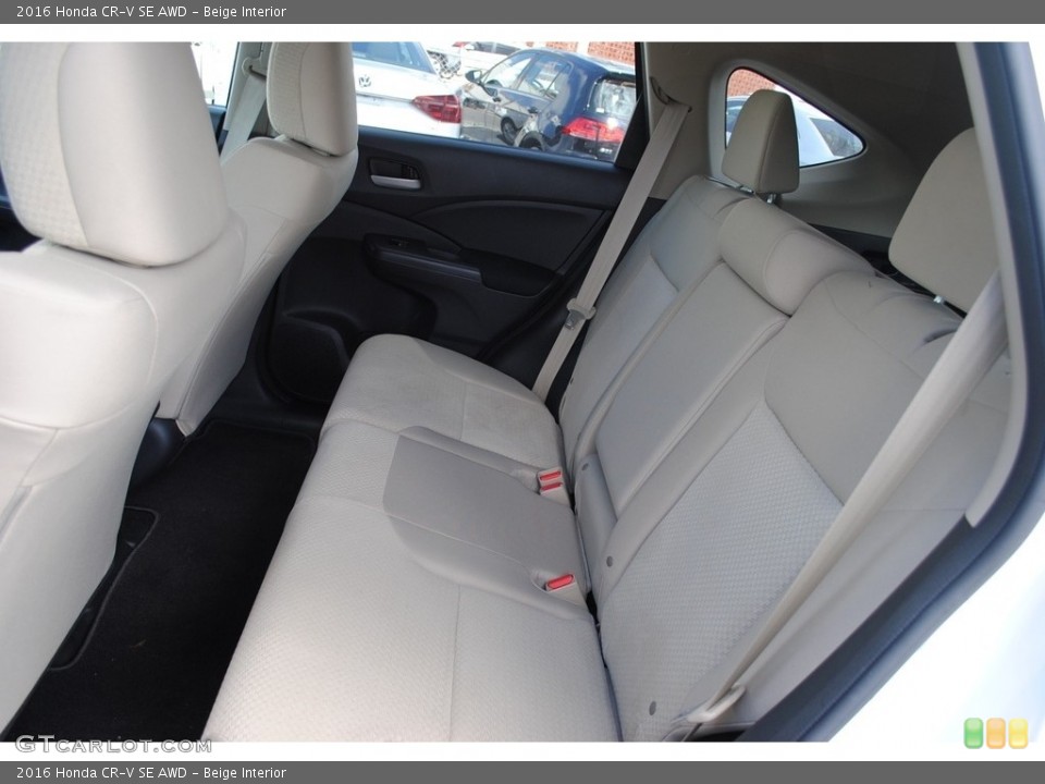 Beige Interior Rear Seat for the 2016 Honda CR-V SE AWD #138326349