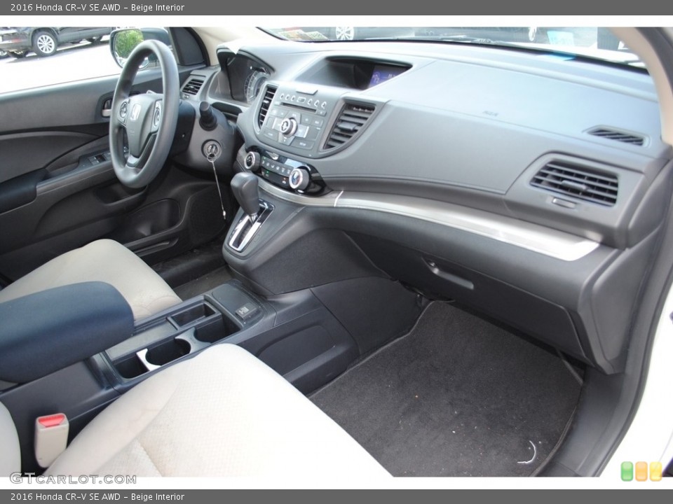 Beige Interior Dashboard for the 2016 Honda CR-V SE AWD #138326454