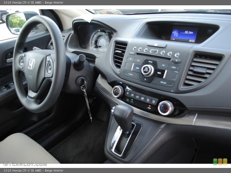 Beige Interior Controls for the 2016 Honda CR-V SE AWD #138326499