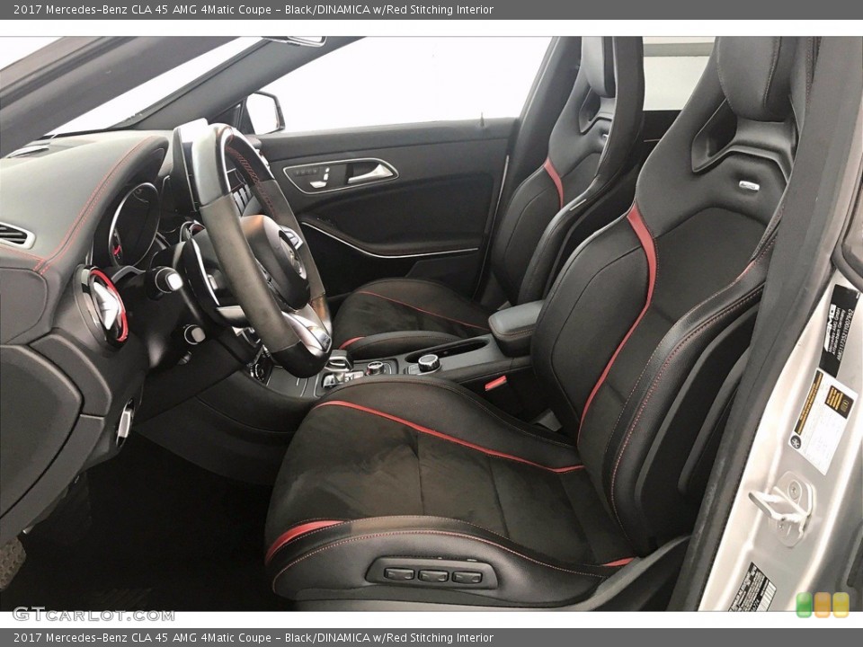 Black/DINAMICA w/Red Stitching Interior Photo for the 2017 Mercedes-Benz CLA 45 AMG 4Matic Coupe #138333725