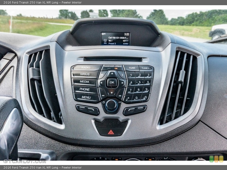 Pewter Interior Controls for the 2016 Ford Transit 250 Van XL MR Long #138334145