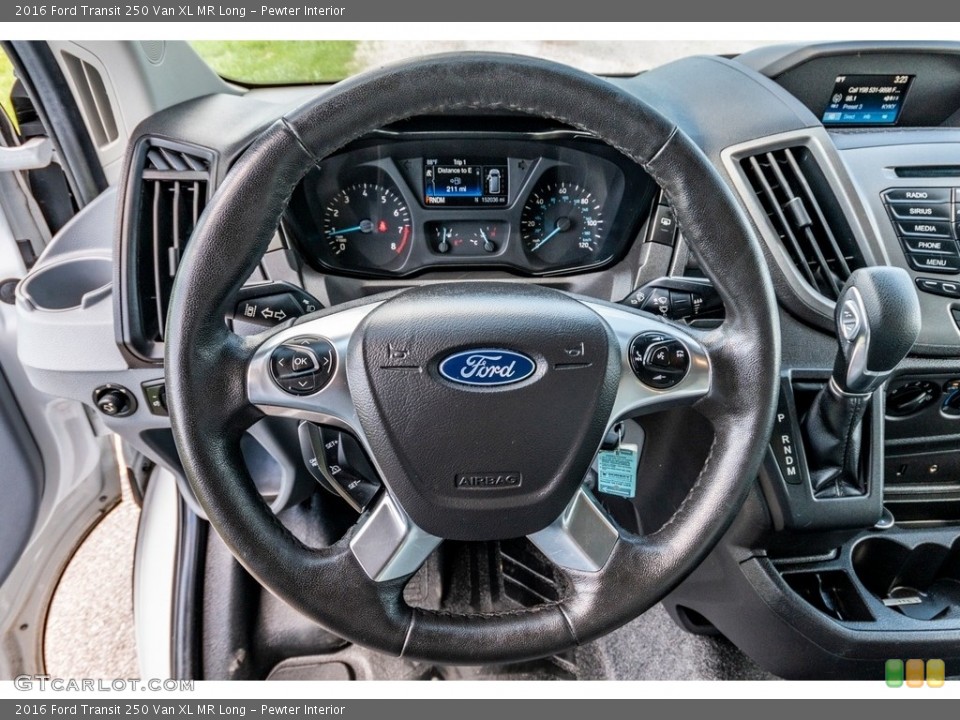 Pewter Interior Steering Wheel for the 2016 Ford Transit 250 Van XL MR Long #138334160