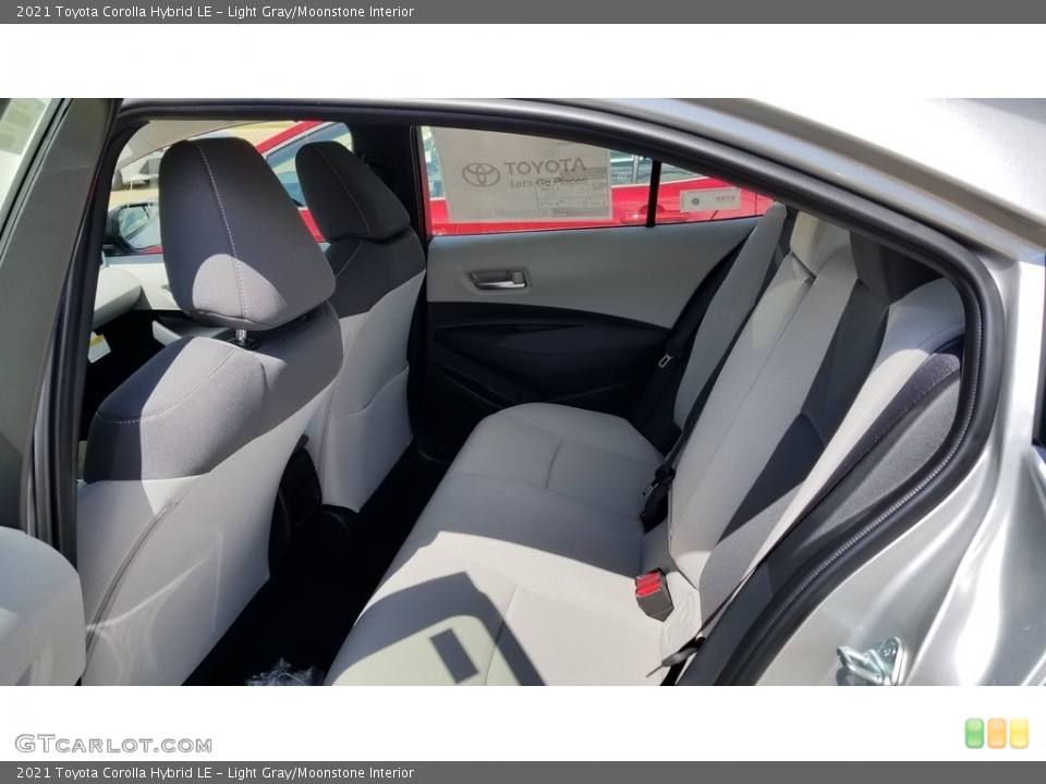 Light Gray/Moonstone Interior Rear Seat for the 2021 Toyota Corolla Hybrid LE #138337284