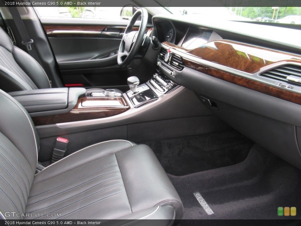 Black Interior Front Seat for the 2018 Hyundai Genesis G90 5.0 AWD #138337398