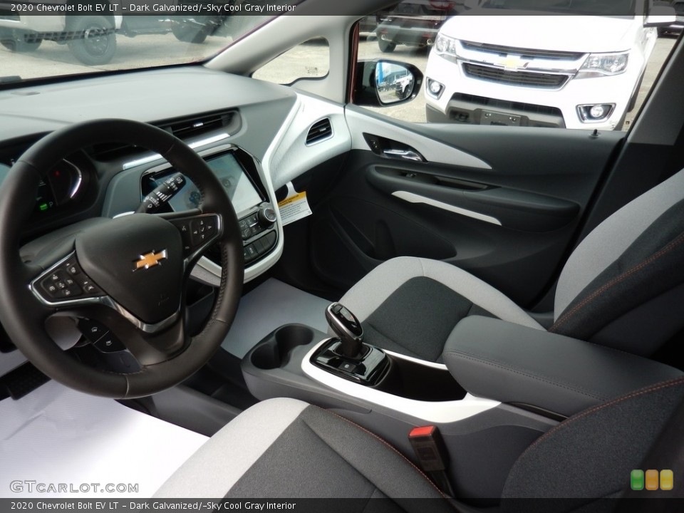 Dark Galvanized/­Sky Cool Gray Interior Front Seat for the 2020 Chevrolet Bolt EV LT #138337452