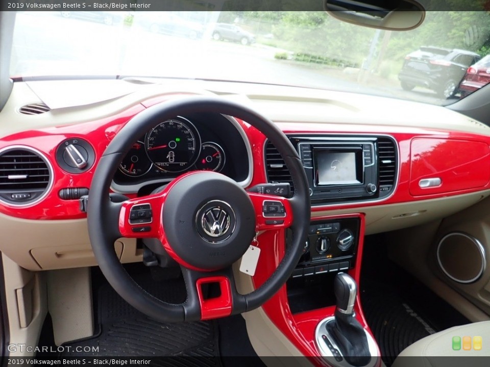 Black/Beige Interior Dashboard for the 2019 Volkswagen Beetle S #138342135