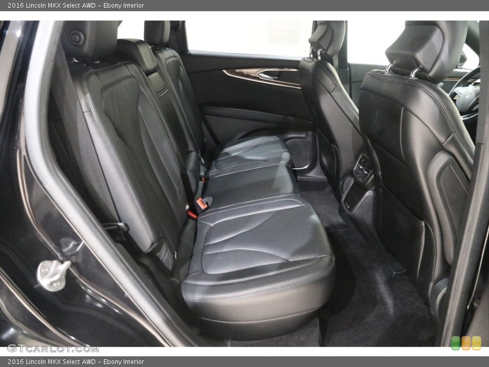 Ebony Interior Rear Seat for the 2016 Lincoln MKX Select AWD #138344415