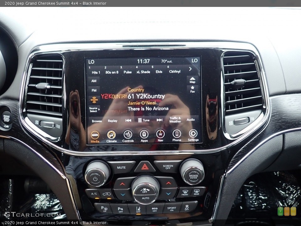 Black Interior Controls for the 2020 Jeep Grand Cherokee Summit 4x4 #138345735