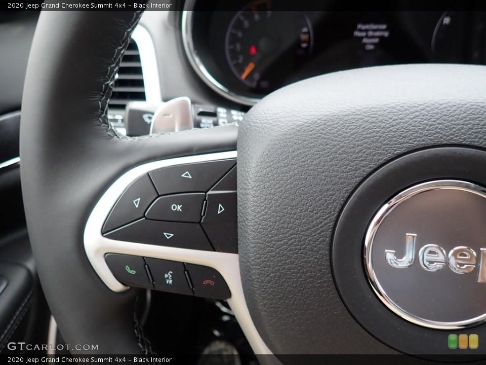 Black Interior Steering Wheel for the 2020 Jeep Grand Cherokee Summit 4x4 #138345774