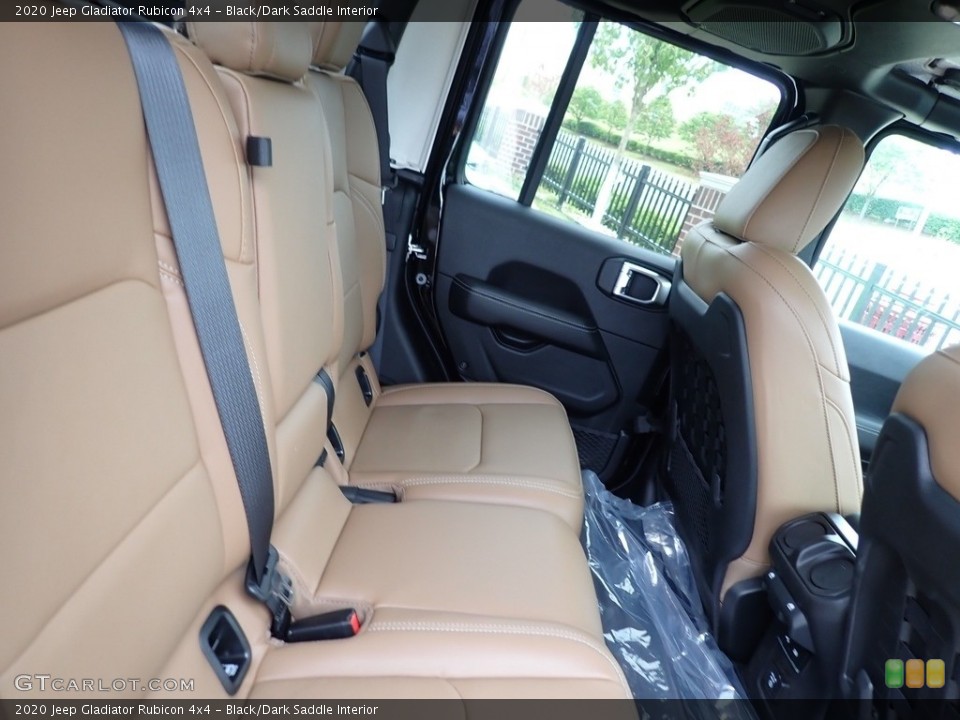 Black/Dark Saddle Interior Rear Seat for the 2020 Jeep Gladiator Rubicon 4x4 #138346284