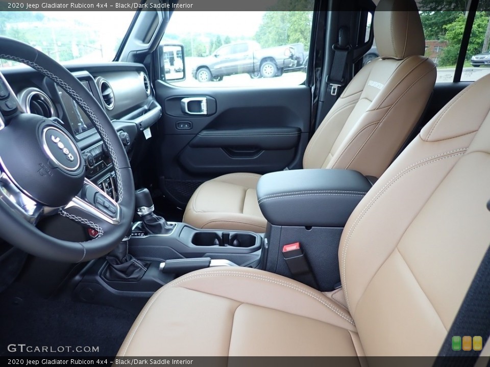 Black/Dark Saddle Interior Photo for the 2020 Jeep Gladiator Rubicon 4x4 #138346329