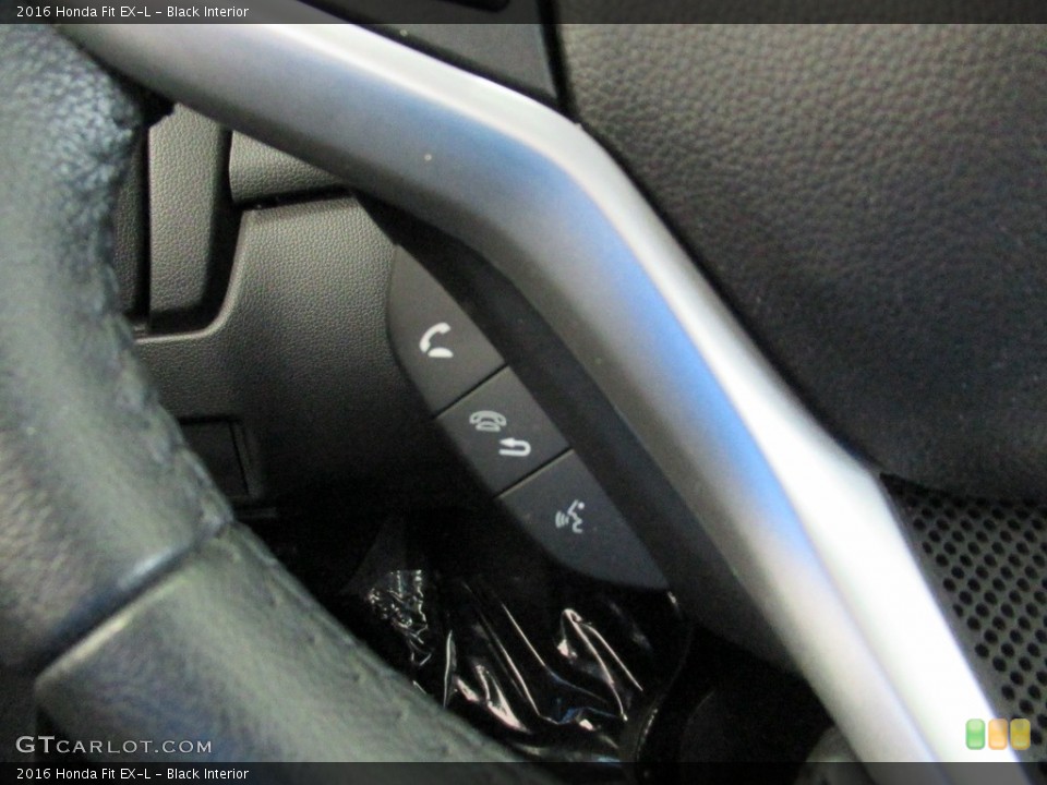 Black Interior Steering Wheel for the 2016 Honda Fit EX-L #138346461