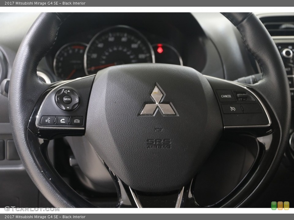 Black Interior Steering Wheel for the 2017 Mitsubishi Mirage G4 SE #138348816