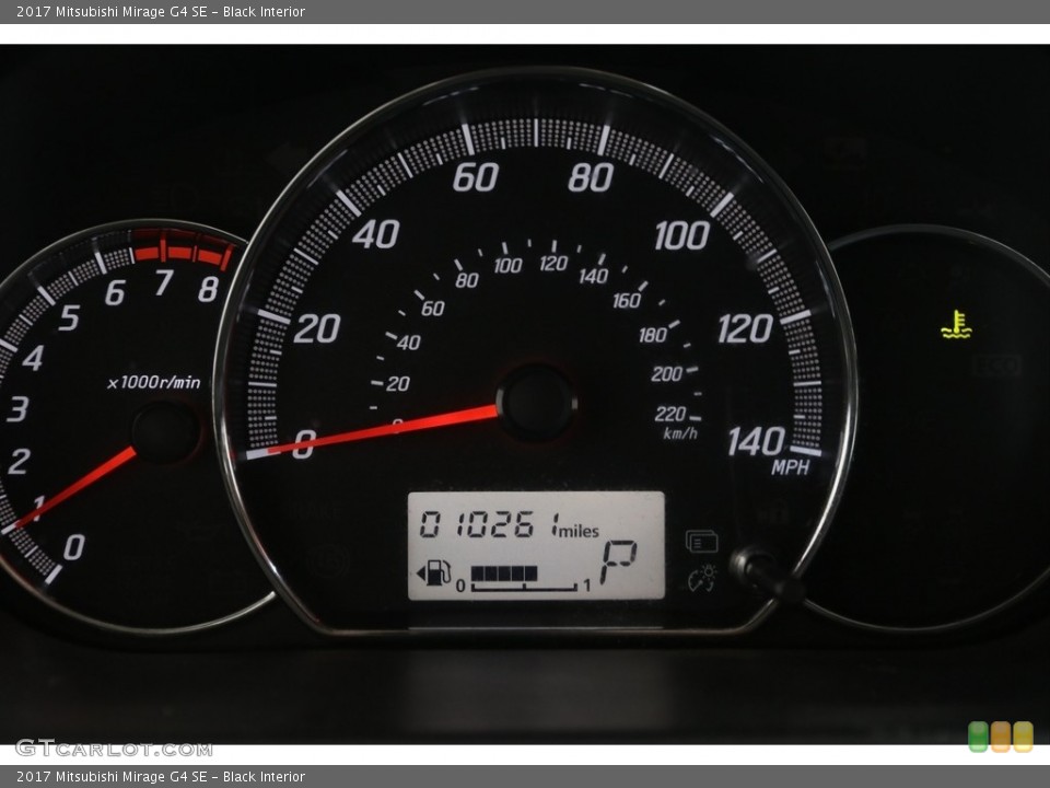 Black Interior Gauges for the 2017 Mitsubishi Mirage G4 SE #138348819
