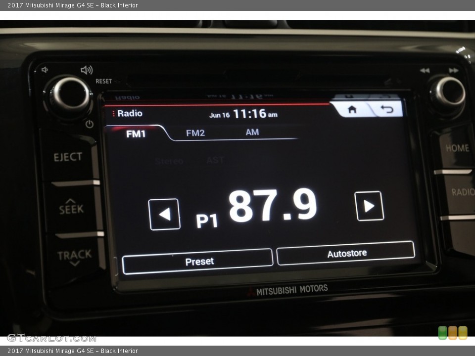 Black Interior Audio System for the 2017 Mitsubishi Mirage G4 SE #138348849