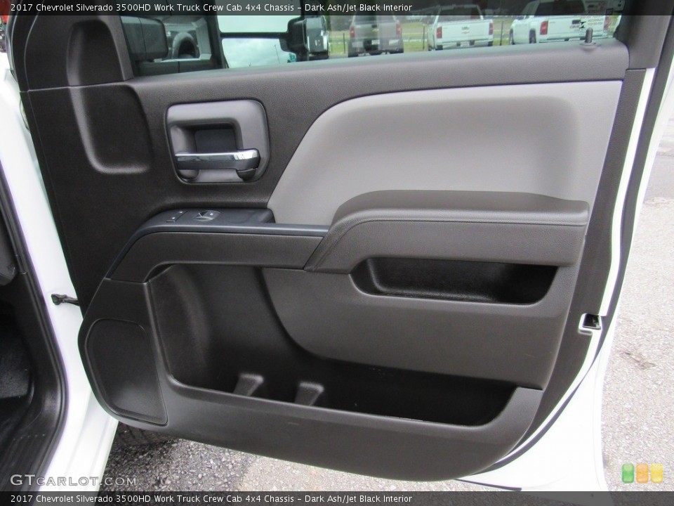 Dark Ash/Jet Black Interior Door Panel for the 2017 Chevrolet Silverado 3500HD Work Truck Crew Cab 4x4 Chassis #138350793