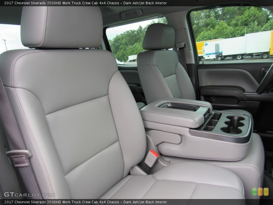 Dark Ash/Jet Black Interior Front Seat for the 2017 Chevrolet Silverado 3500HD Work Truck Crew Cab 4x4 Chassis #138350841