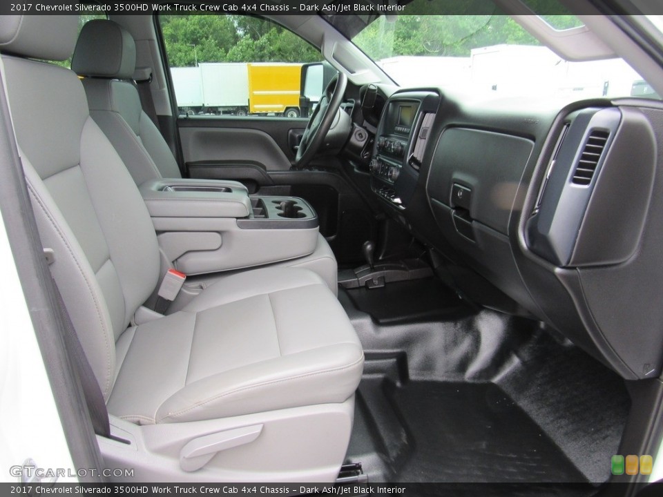 Dark Ash/Jet Black Interior Front Seat for the 2017 Chevrolet Silverado 3500HD Work Truck Crew Cab 4x4 Chassis #138350865