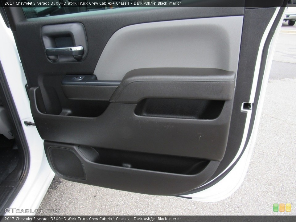 Dark Ash/Jet Black Interior Door Panel for the 2017 Chevrolet Silverado 3500HD Work Truck Crew Cab 4x4 Chassis #138350973