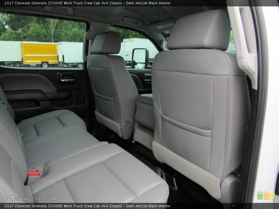 Dark Ash/Jet Black Interior Rear Seat for the 2017 Chevrolet Silverado 3500HD Work Truck Crew Cab 4x4 Chassis #138350989