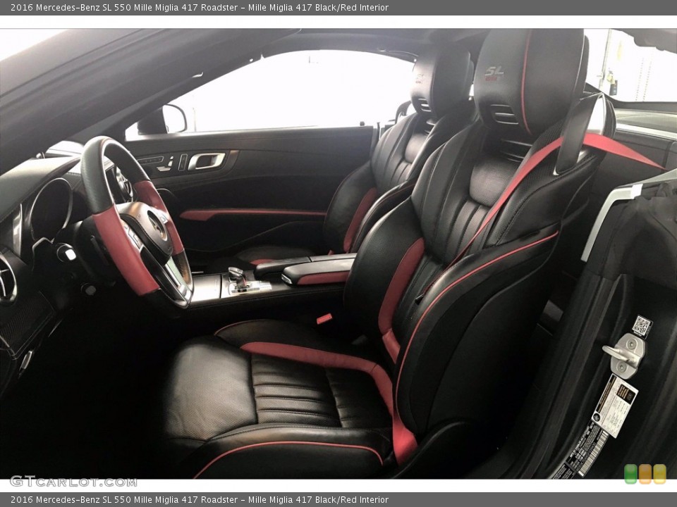 Mille Miglia 417 Black/Red Interior Front Seat for the 2016 Mercedes-Benz SL 550 Mille Miglia 417 Roadster #138357585