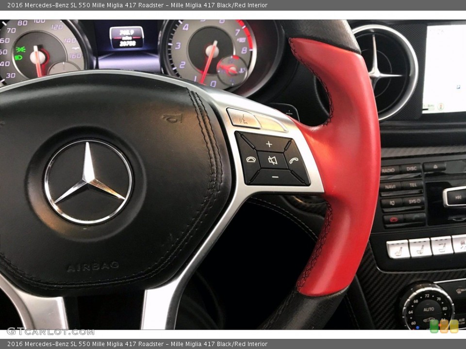 Mille Miglia 417 Black/Red Interior Steering Wheel for the 2016 Mercedes-Benz SL 550 Mille Miglia 417 Roadster #138357639