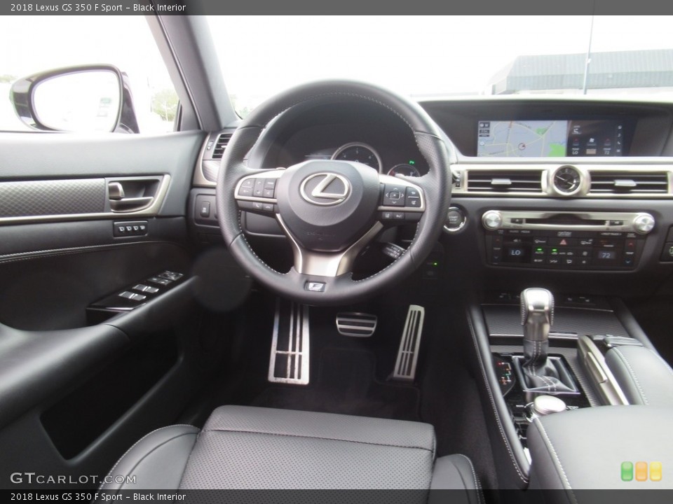 Black Interior Dashboard for the 2018 Lexus GS 350 F Sport #138361550