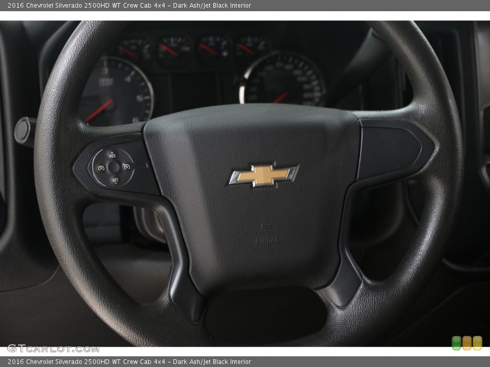 Dark Ash/Jet Black Interior Steering Wheel for the 2016 Chevrolet Silverado 2500HD WT Crew Cab 4x4 #138362120