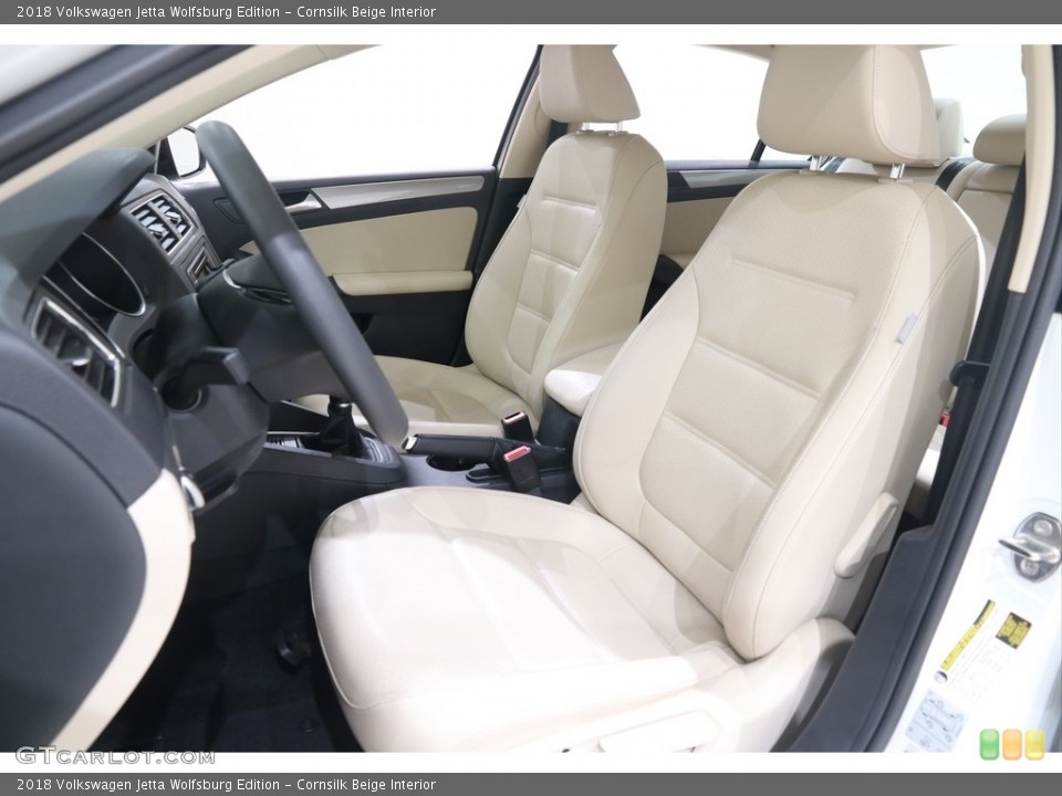 Cornsilk Beige Interior Front Seat for the 2018 Volkswagen Jetta Wolfsburg Edition #138362178