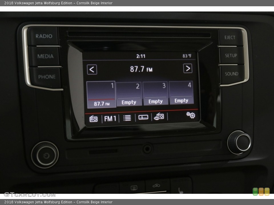 Cornsilk Beige Interior Controls for the 2018 Volkswagen Jetta Wolfsburg Edition #138362300